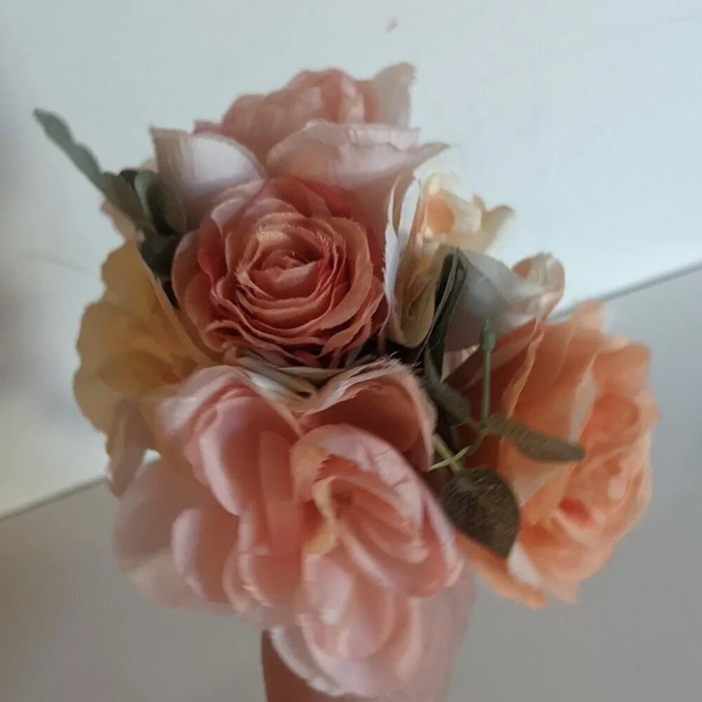 NWT Rustic Sm Faux Floral Farmhouse Bouquet Summer Wedding Ceremony Home Decor